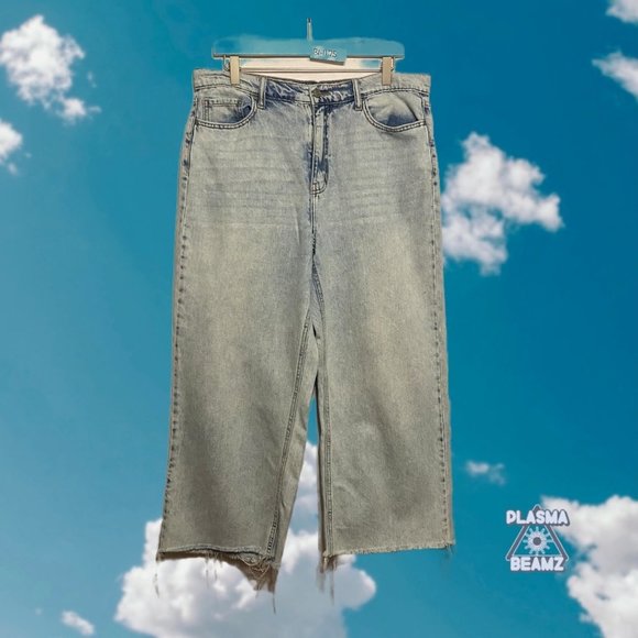 Cello Wide Leg Acid Wash Highwaist Jeans 13 - Picture 2 of 11